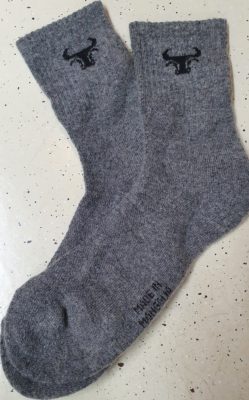 Yak Socken dünn grau